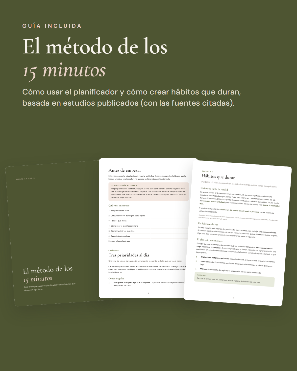 GuÃ­a El mÃ©todo de los 15 minutos